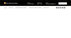 Desktop Screenshot of mycateringjobs.com